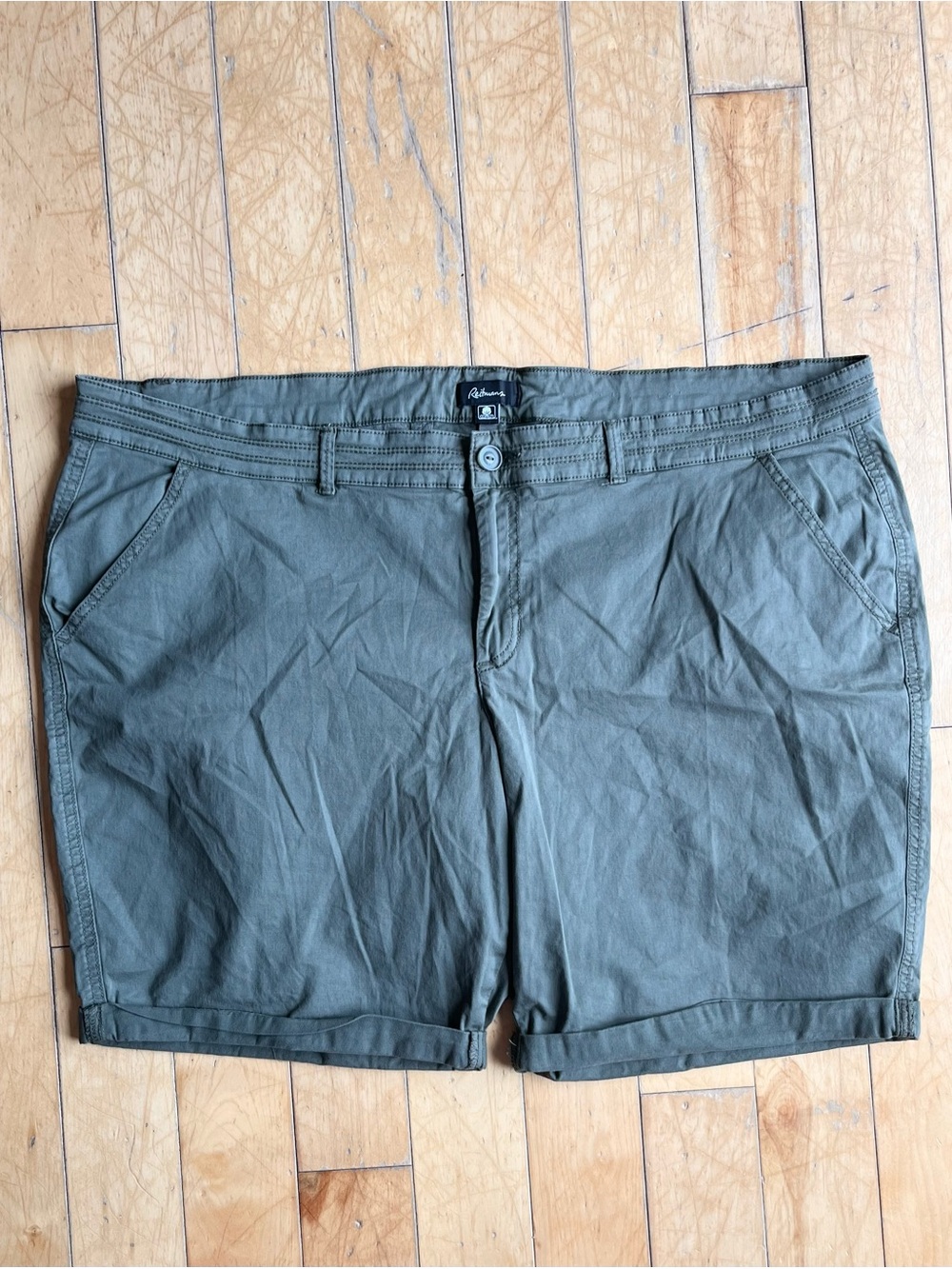 Reitmans Cotton Olive Utility Shorts Size 20